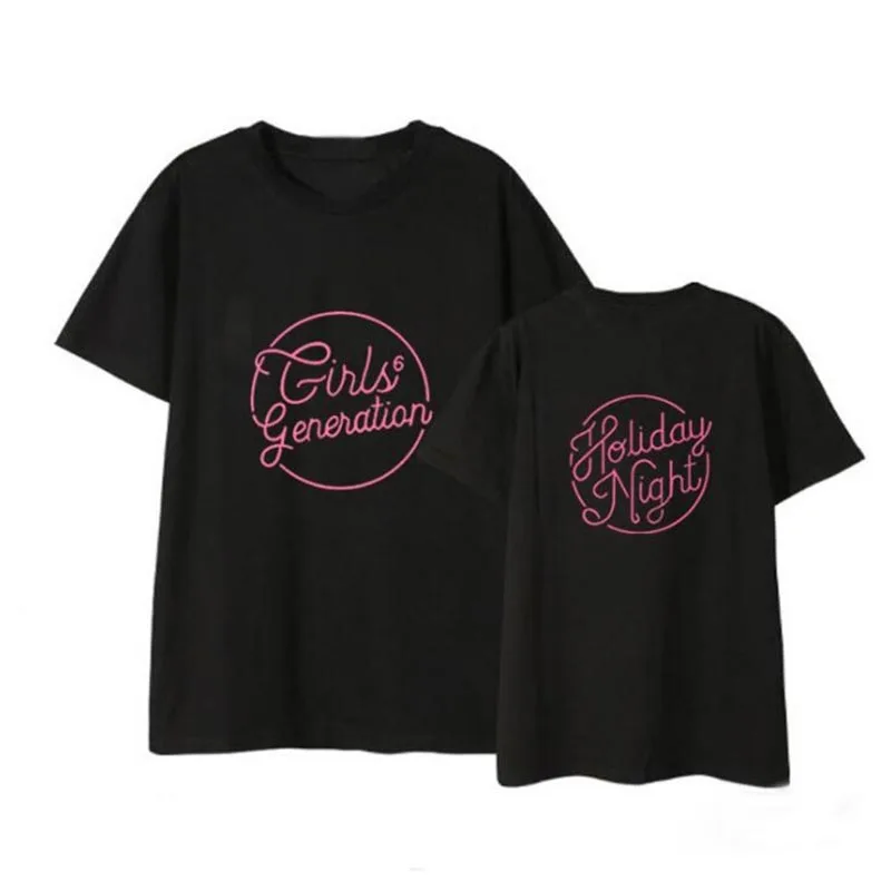 Kpop SNSD Girls Generation Six Album Summer Short Sleeve t shirt Fanmade Tee