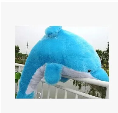 Stuffed animal 120cm blue dolphin plush toy doll gift w1668