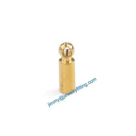 2013 Jewelry findings raw brass End caps for laether cord clasp crimp end cap chain end caps 2*8mm