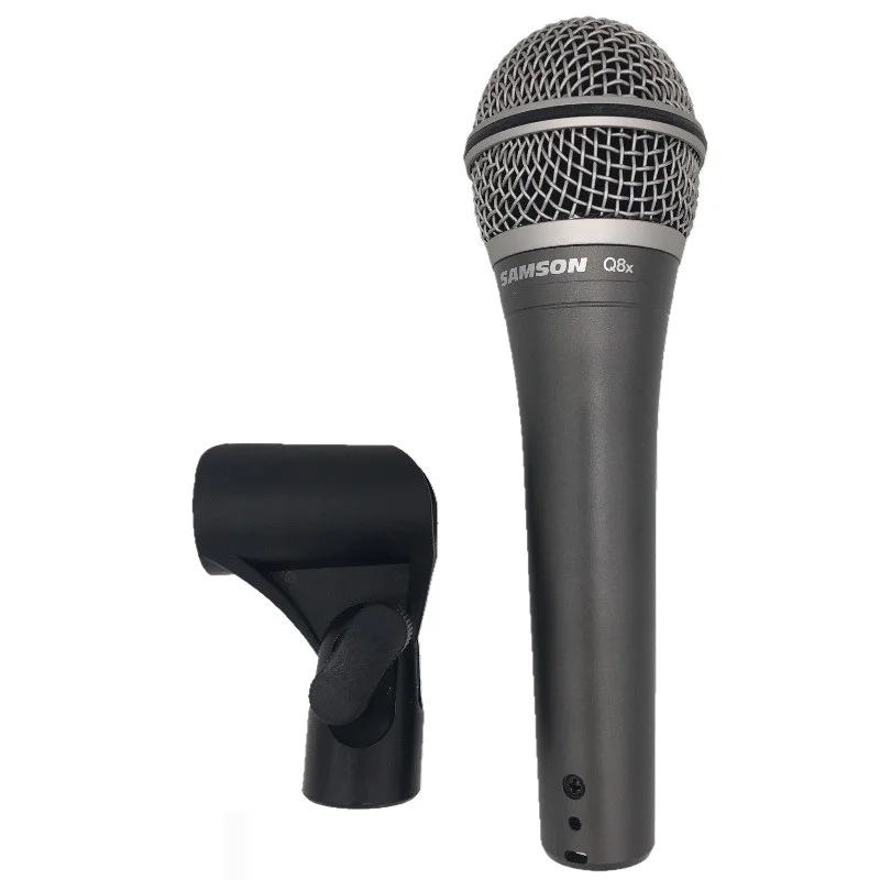 Original SAMSON Q8X Updated version Q8 Professional Dynamic Vocal Microphone handheld microphone with carry bag and clip