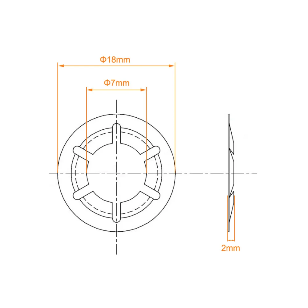 Uxcell 10 Buah/Lot Mesin Cuci Gigi Internal M3 M5 M6 M8 M10 M12 65Mn Kunci Gasket Perangkat Keras Pengencang Poros Datar Baja Pegas