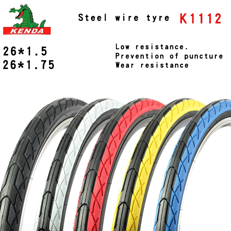 Kenda bicycle tire K1112 26 inches anti puncture 26*1.5 1.75 folding 60TPI Steel wire tyre 30TPI mountain bike tires