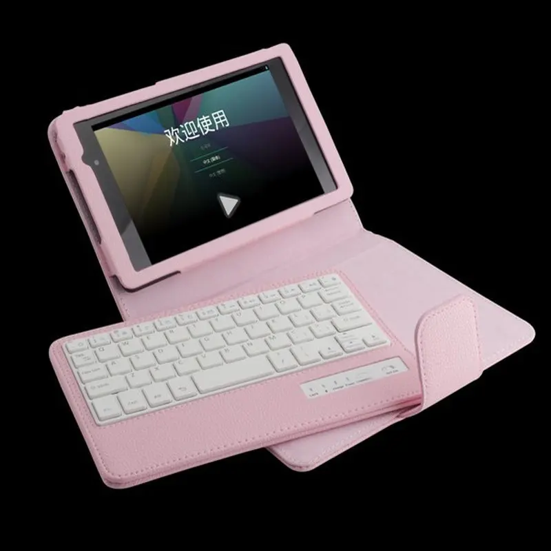 Fasion ABS Pink keyboard Removable Bluetooth Keyboard Stand Case Cover For Google Nexus 7 FHD II 2nd Gen Free Shipping