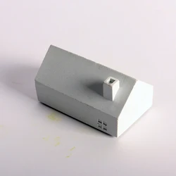 The house modelling design concrete silicone mold office cement placements mold study decoration gift plaster hand mold