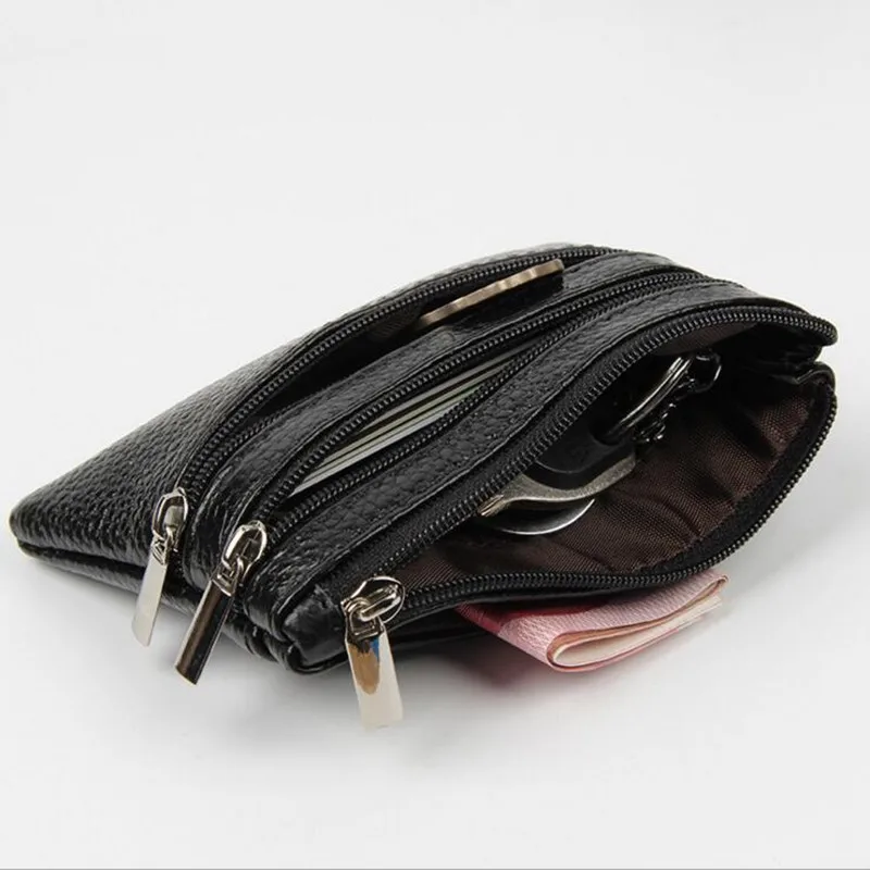 Genuine Leather Coin Purse Women Small Wallet Change Purses Money Bags Children\'s Pocket Wallets Key Holder Mini Zipper Pouch