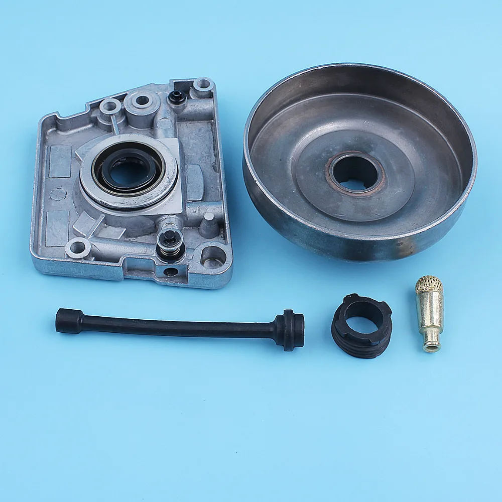Imagem -05 - Conjunto de Bomba de Óleo para Motosserra Tambor de Embreagem x7 Kit para Husqvarna 61 66 162 266 268 272xp Peças de Reposição em Corpo Único