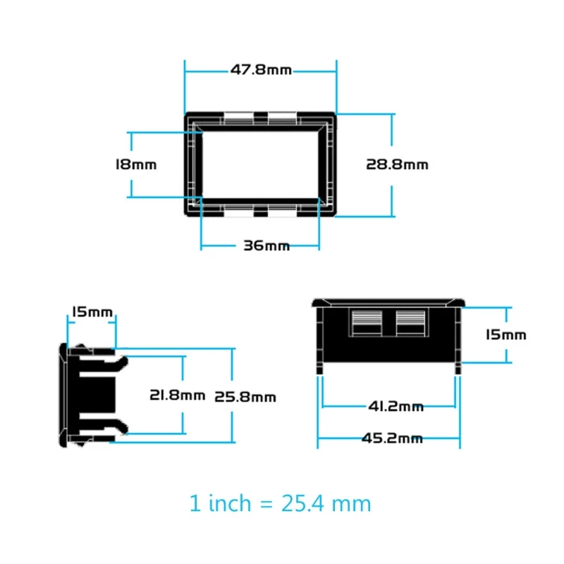 Digital Voltmeter for DC Voltage Display 0-33.000V 5-Digits Voltage Meter Compact Size Checking Voltage & Battery Power