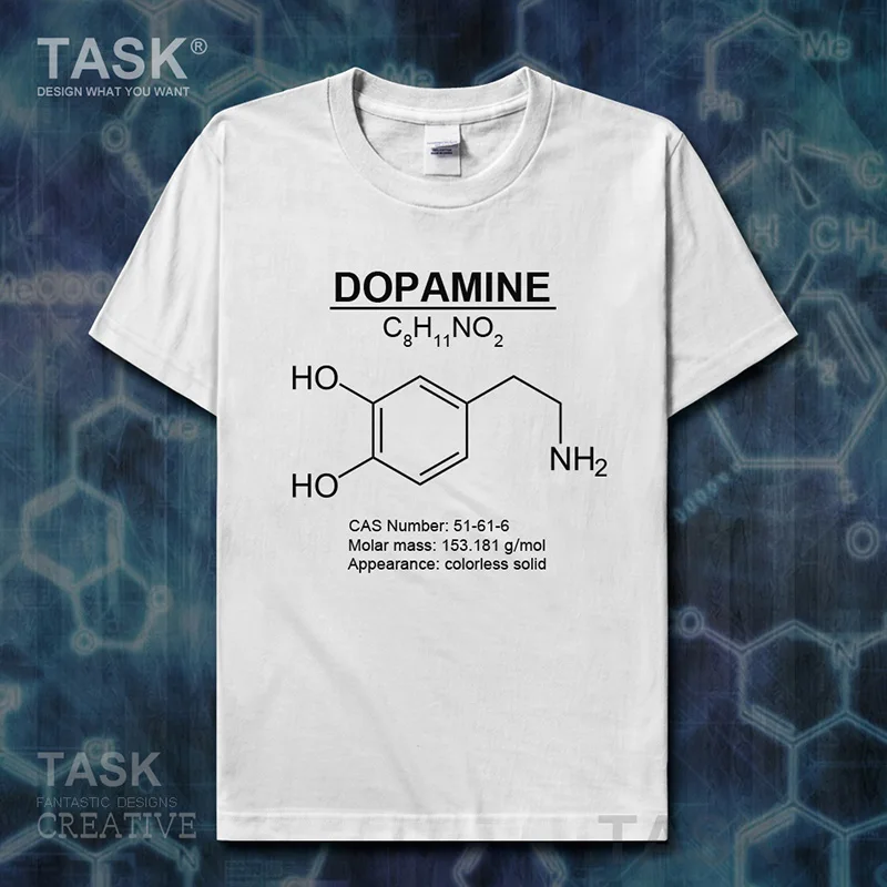 Dopamine Molecular Formula Chemistry Subject clothes Short sleeve t-shirt new Tops t shirt mens sweatshirt summer sports 01