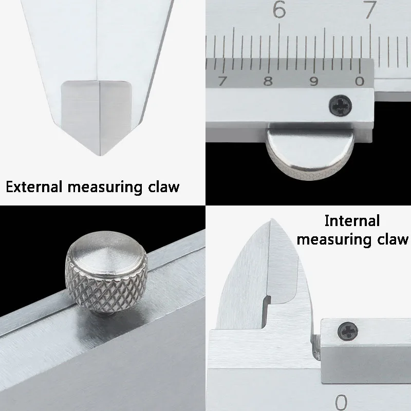 Vernier caliper 0-150 0-200 0-300 mm high precision stainless steel vernier calipers digital caliper measuring tool