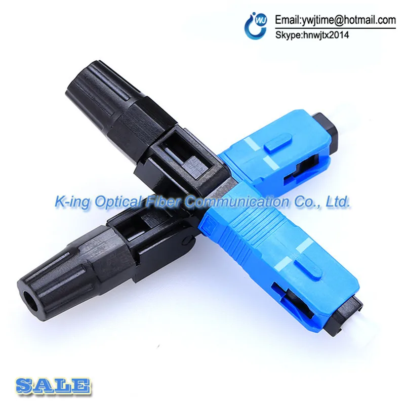 

10pcs Fiber Optic Fast Connector SC/UPC Covered Wire Connector for Broadcasting CATV / FTTH,Free Shipping