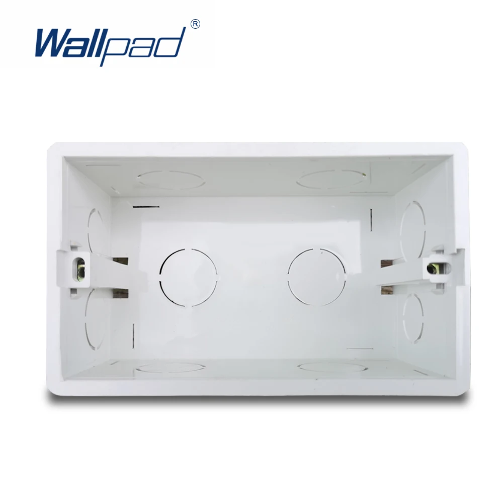 Wallpad 3x6 Double Wall Plate Mounting Box For UK BS Switch Socket 146 x 86 mm Size Panel