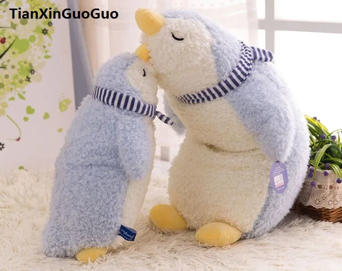 about 40cm cartoon blue penguin plush toy soft doll throw pillow Valentine's Day gift w2551