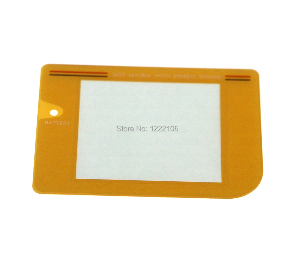 2PCS Gold Yellow Plastic Screen Lens For Gameboy GB Console
