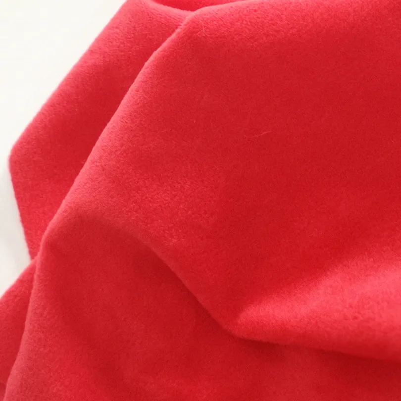 Red&Pink Soft Minky Fleece Fabric Polyester Fleece Cloth  Brushed Fabrics for Patchwork  Sew Doll Stuffed Toys Cloth 50x50cm