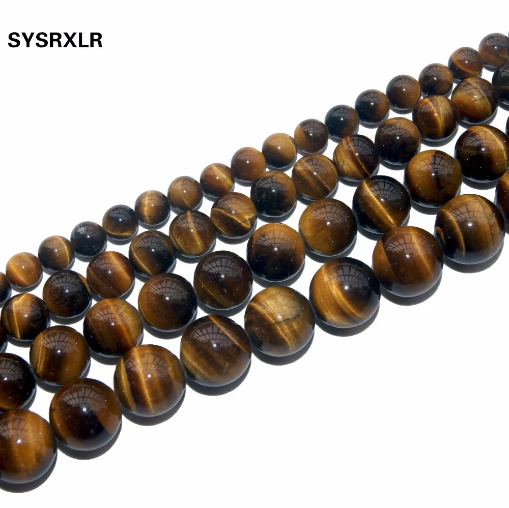 Hot Sale Natural Stone Yellow Tiger Eye Beads 15\