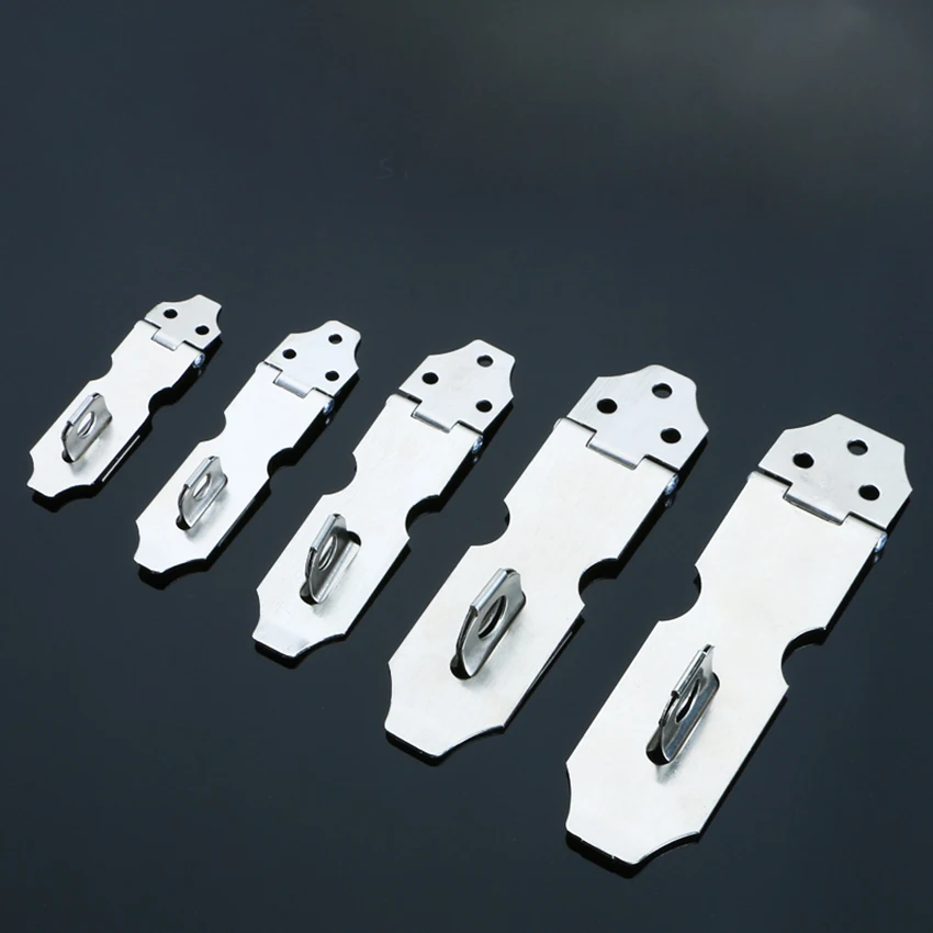 1Pc Stainless Steel Home Drawer Door Safety Padlock Latch  Hasp Household hardware accessories