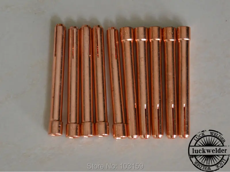 10N24M 5/64 "2.0mm TIG COLLET เคล็ดลับ Fit WP17 18 26 ไฟฉายเชื่อม TIG 10pcs