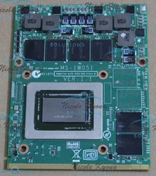 MS-1W051 GTX670M GTX675M VGA Video Card Bpard For MSI 16F2 16F3 16F4 1761 1762 1763 GT683DX GT780 GT783DX GT60 GT70 upgrade 570M
