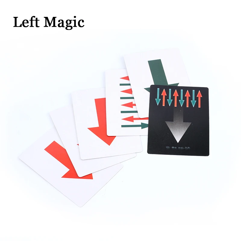 Amazing Arrow Card Set Magic Tricks Card Arrow Change Close Up Magic Gimmick Props Classic Toys Accessories Comedy