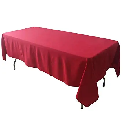 10PCS/Lot  Rectangular Polyester Cloth Fabric Linen Tablecloth - Wedding Reception Restaurant Banquet Party