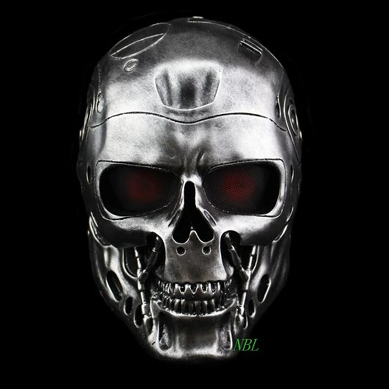 Halloween COS Terminator Helmet Masks Horror CS Paintball Ghost Creepy Resin Mask Masquerade Skull Movie Party Cosplay Props