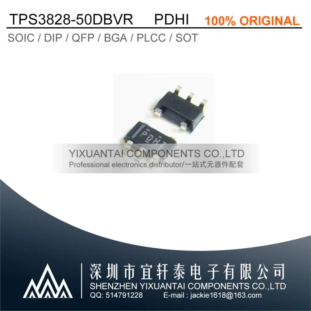 

10pcs/lot TPS3828-50DBVR TPS3828-50DBV TPS3828-50 TPS3828 Marking:PDHI IC SUPERVISOR 1 CHANNEL SOT23-5 NEW