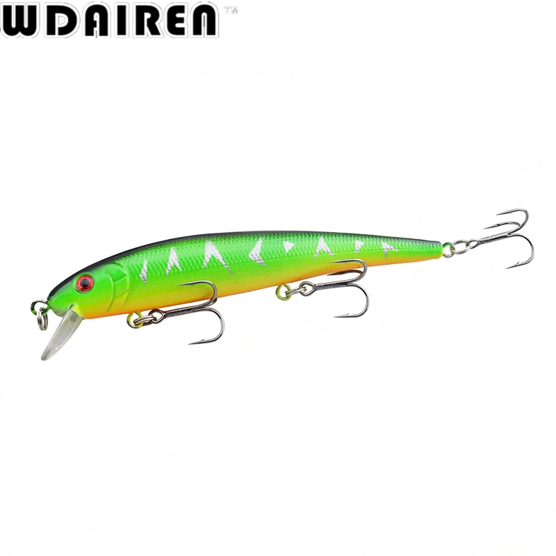 1Pcs 13cm 19.5g Minnow Fishing Lure Fish Wobbler Tackle Crankbait Artificial Japan Hard Bait Swim baits 4# Hooks WD-203