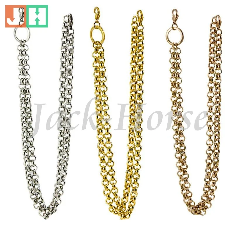 

Free shipping newest silver gold rose gold stainless steel 6mm rolo chain necklace