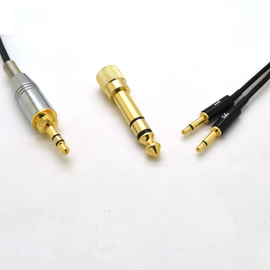 Upgraded Headphone Cable for HD477 HD497 HD212 pro EH250 EH350 Headset for Audioquest Nightow 6.35 / 3.5mm to 2.5mm