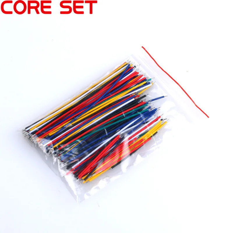 130PC 24AWG Breadboard Jumper Cable Wires Kit Tinning Double Tinned Component Pack Colorful 13 Types 10 Pcs each 5CM 8CM 10CM