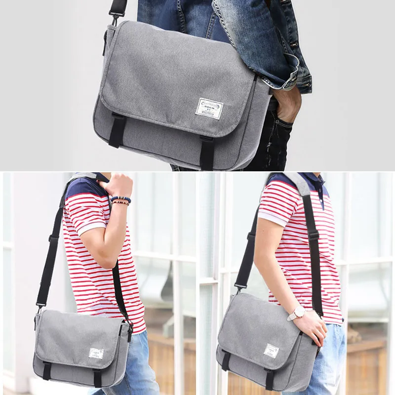 Men Messenger Bags Men\'s Fashion Business Travel Shoulder Bags Male Oxford Briefcase Unisex Crossbody Handbag Flap XA144ZC