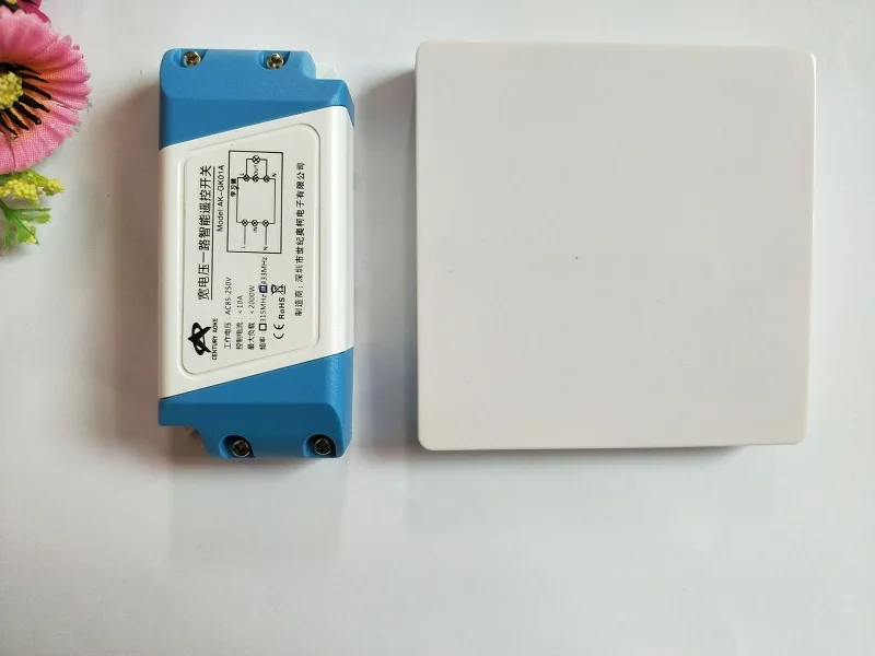 

GK01A 110V 220V 240V 433MHZ RF AC 1CH wireless remote control switch Not need battery Environmental protection transmitter