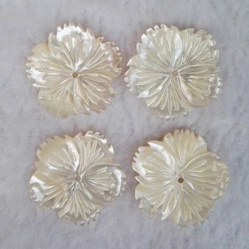 

fashion natural shell High quality Flower petals charm jewelry making Hair Earrings Necklace diy accessories 6Pcs/lot