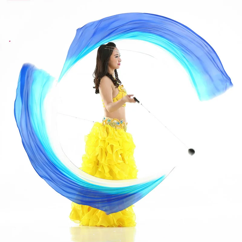 Ruoru 2 Pieces = 1 Pair Adjustable Belly Dance POI Thrown Ball Poi Balls for Poi Veil Stage Performance Props Accessories Poi