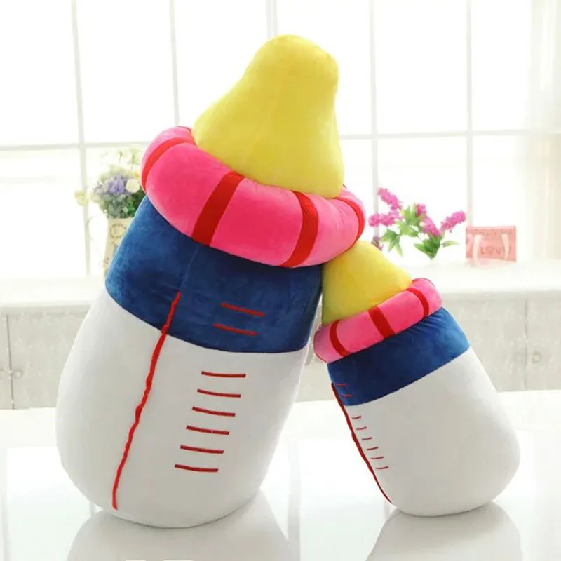 

New 1pc 25cm-60CM Cute Milk bottle Plush Toys Baby Bottle Pillow Soft Cushion stuffed plush kids toys Children's day