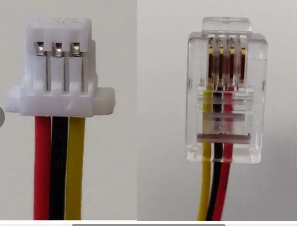 

Micro JST SH 1.0mm Pitch 3-Pin Female Connector with RJ9 4P4C connector with Wire JST 3pin connector 300mm 28#--200pcs/lot