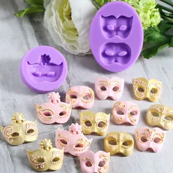 Masquerade Mask Silicone Mold Fondant Mould Cake Decorating Tools Chocolate Gumpaste Molds, Sugarcraft, Kitchen Accessories