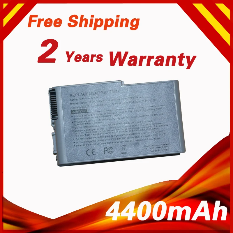 

Аккумулятор 4400 мАч 11,1 В для Dell Latitude D500 D505 D510 D520 D530 D600 D610 M20 C1295 C2603 J2178 M9014 U1544 W1605 Y1338 YD165