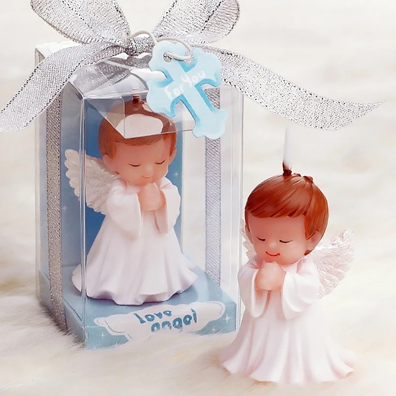 

16 pcs Wedding Favors and Gifts for guests Baby shower Birthday Party Angel Candles for cake Souvenirs decorations Supplies