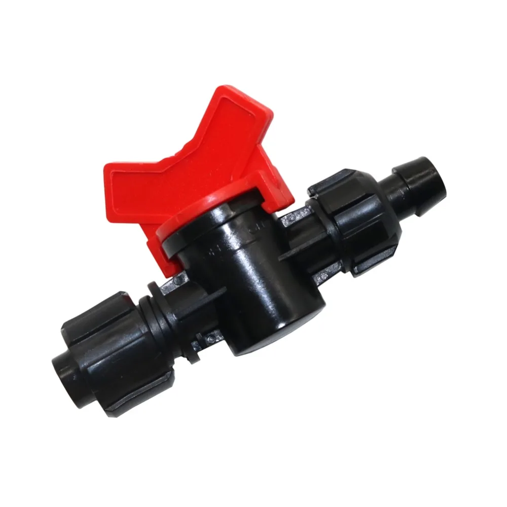 Drip Tape Locks Valve for DN16 to DN13 Hose Agriculture tools Garden Irrigation Lawn Watering Waterstop Valves Water valve 1 Pc