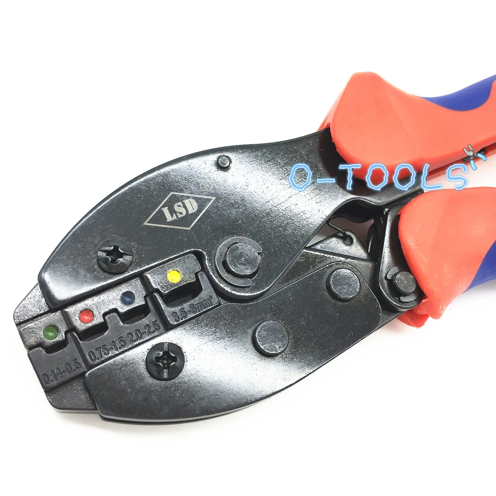 Hand crimping tools for cable insulated terminals 0.14-6mm2 heat shrink butt wire connectors crimping pliers LY-04C crimper