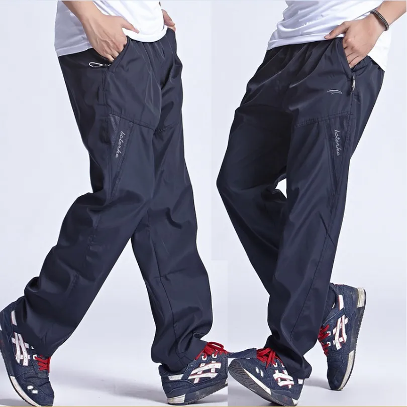 Mens autumn Summer Sportwear Pants Mens Casual Sweatpants sports Breathable Joggers Quick Dry Trousers Male Loose Wide Leg Pants - Image 4