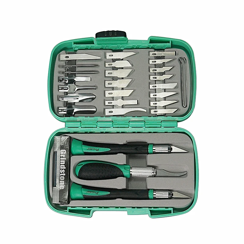 Proskit PD-395A Multifunctional knife woodworking tools Set for carving tools Pro'skit Prokits chisel kit (30 groups)