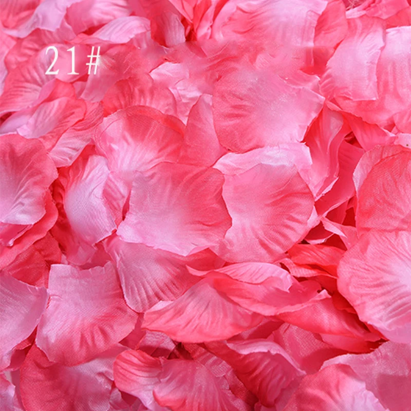 Gradient Artificial Petals for Wedding Color Mixture Rose Petals Party Event Decoration Flowers Charming Mariage bruiloft  SR03