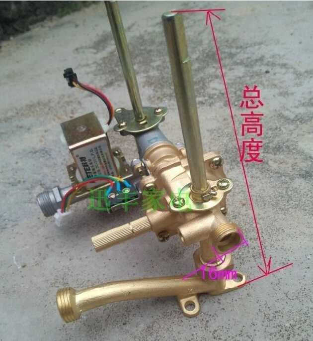 6l gas riscaldatore di acqua in ottone valvola di gruppo gas e acqua 6y albero 42mm 130mm altezza