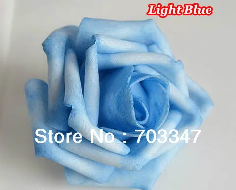 Hot sale!!! 700pcs X  Pretty 6cm Foam Rose Flowers Head ,Hair Flower Accessories  Wedding,Mix 7 Colors