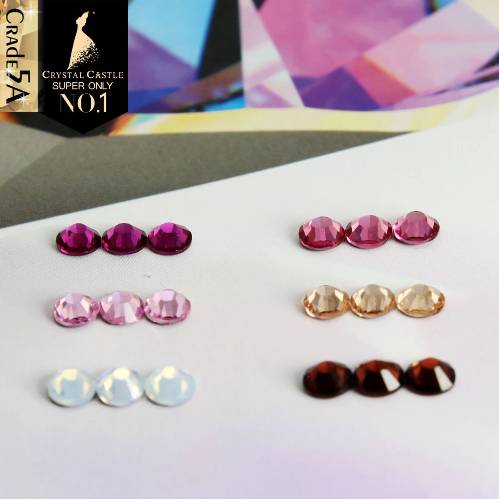 

Crystal Castle Rhinestones for Chothes , Crystals for Dress, Hotfix Strass, Flatback, Fuchsia, Pink, Rose, Peach, AAAAA