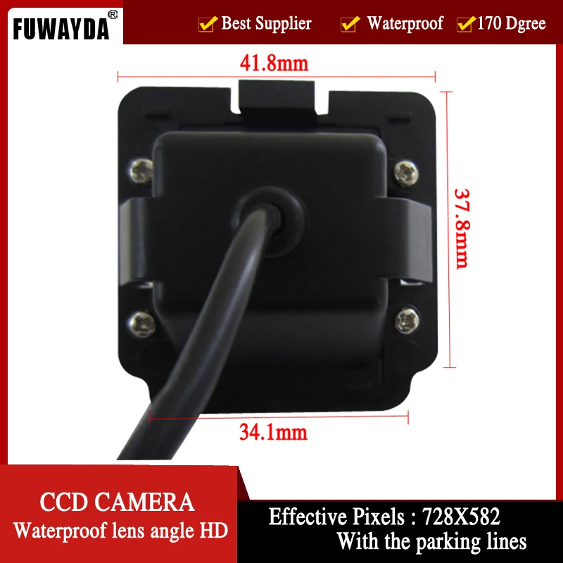 FUWAYDA Color Car Rear View Camera for Mitsubishi Outlander 2007-2010,with 4.3 Inch foldable LCD TFT Monitor HD