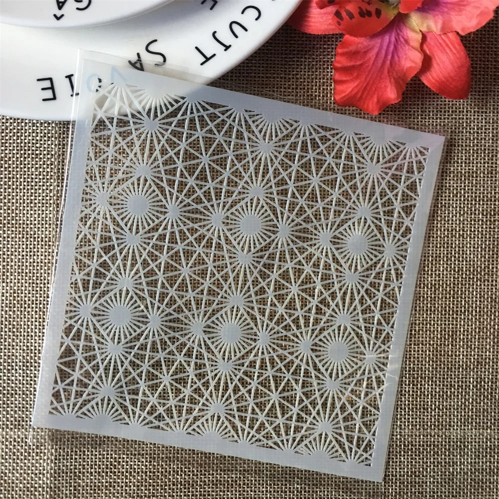 5 "lekka linia tekstura DIY szablony do nakładania warstw malowanie ścian księga gości kolorowanie tłoczenie Album papier dekoracyjny szablon kartek