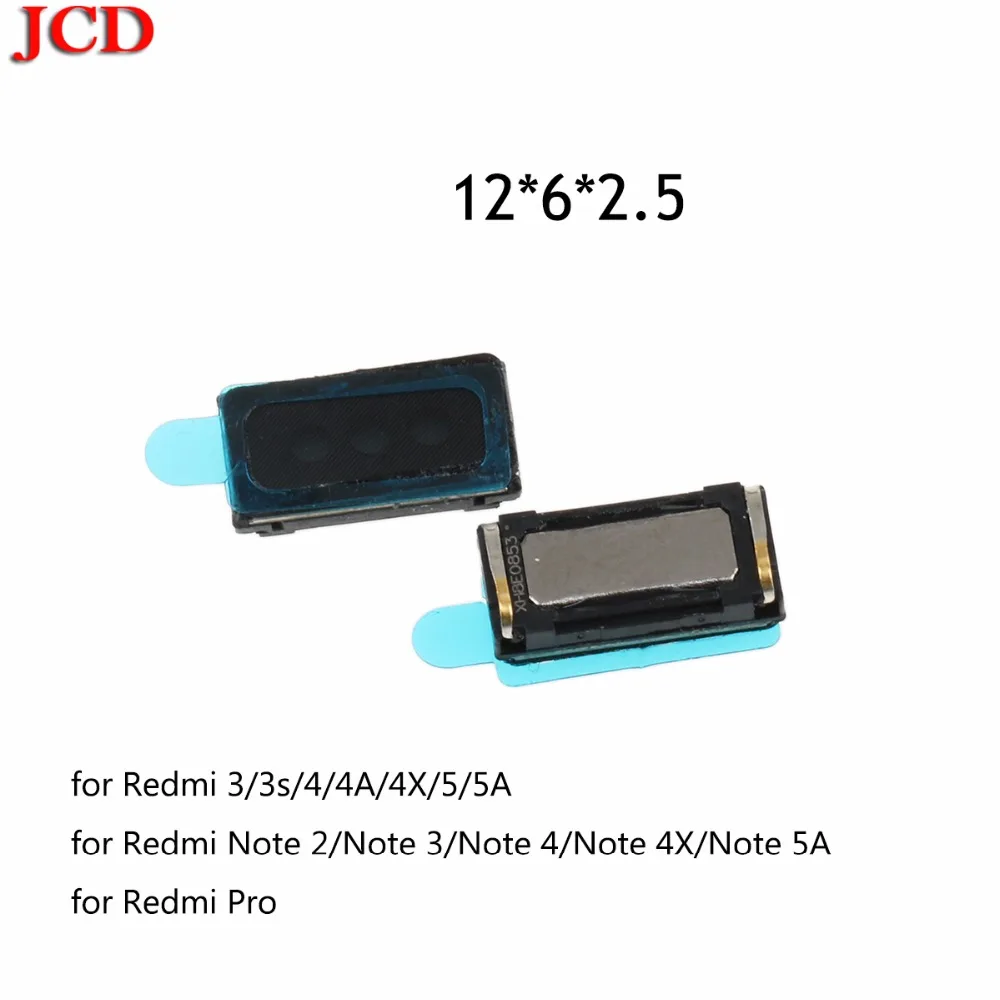 JCD For Xiaomi for Redmi 3 3s 4 4A 4X 5 5A Earpiece Speaker Sound Earphone Ear Piece Replacement for Redmi  Note 2 3 4 4X Note 5